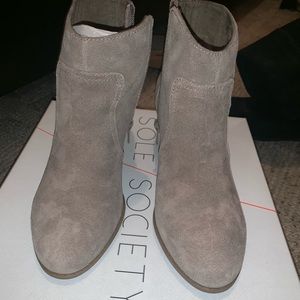Sole Society western bootie